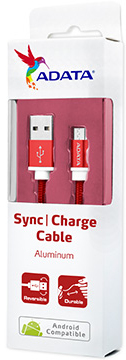Photo of ADATA - 1m Micro USB Sync Charge Cable - Red