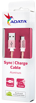 Photo of ADATA - 1m Micro USB Sync Charge Cable - Rose/Gold