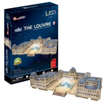 Photo of CubicFun - The Louvre with LED Unit 3D Puzzle
