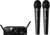 AKG WMS40 Mini Dual Vocal Set Wireless Handheld Microphone System â€“ ISM2 and ISM3 Frequency Photo