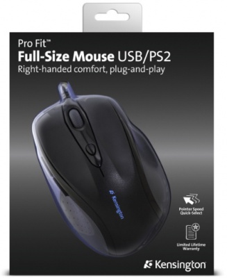 Photo of Kensington Pro Fit - Full Size USB/PS2 Wired Mouse