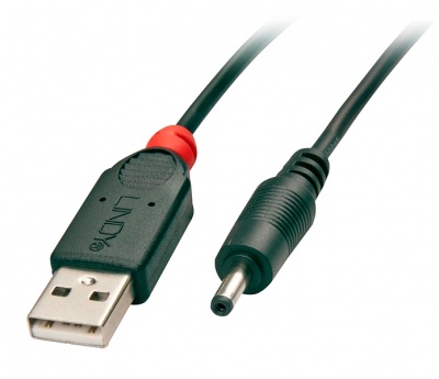Photo of Lindy 1.5m USB to .35/1.35mm DC Adapter