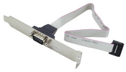 Photo of Lindy 1x 9 sub-D Serial Port to PCI Bracket