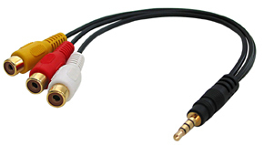 Photo of Lindy AV Adapter Cable - Stereo & Composite Video