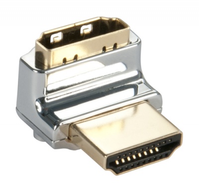 Photo of Lindy HDMI M - F 90 Degree up Cromo Adapter