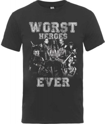 Photo of Suicide Squad - Worst Heroes Ever Mens Charcoal Grey T-Shirt