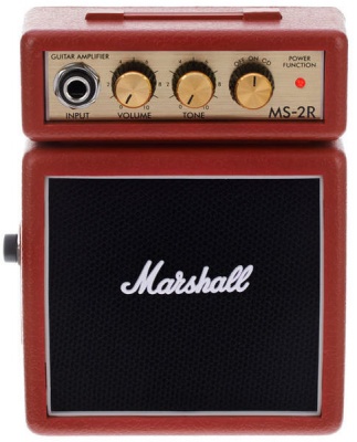 Photo of Marshall MS-2R Micro Amp Series 1 watt Electric Guitar Mini Half Stack Amplifier Combo