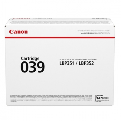 Photo of Canon Cartridge 039 Black Toner - 11 000 Pages