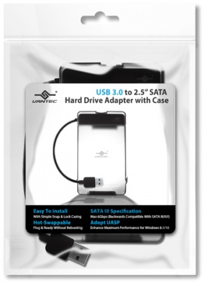 Photo of Vantec - USB 3.0 to 2.5" SATA HDD Adapter with case