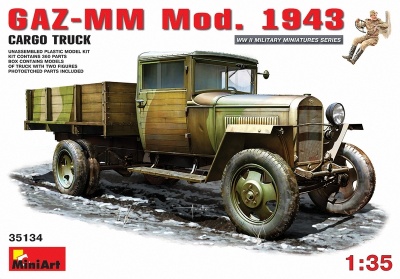 Photo of MiniArt - 1/35 - GAZ-MM Mod.1943 1.5t Cargo Truck
