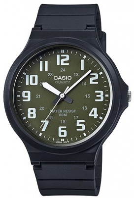Photo of Casio Standard Collection 50m WR Analog Watch - Black and Green
