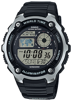 Photo of Casio Standard Collection 10 Year Battery 200m WR Digital Watch - Black and Silver