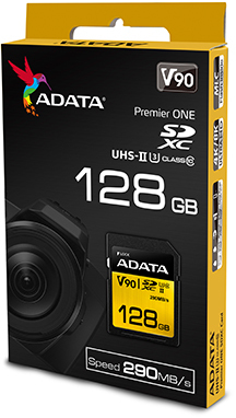 Photo of ADATA Premier ONE V90 128GB SDXC UHS-2 Class 10 Memory Card