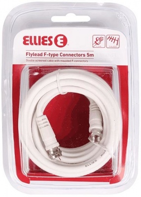 Photo of Ellies 5 Metre Flylead With F Type Connectors