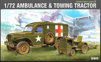 Photo of Academy - 1/72 - WWII US Ambulance & Towing Tractor