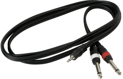 Photo of Warwick RCL 20914 D4 RockCable Stereo Mini Jack to 2 x Mono 1/4" Jack Audio Cable - 3m