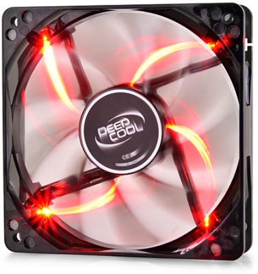 Photo of DeepCool Wind Blade 120R 120mm Case Fan with Red LED