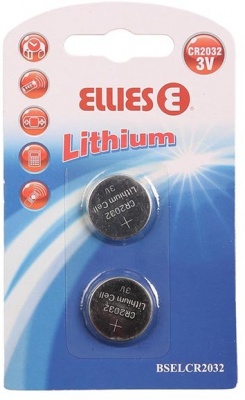 Photo of Ellies Cr2032 Lithium Coin 2-Pack 25/Box