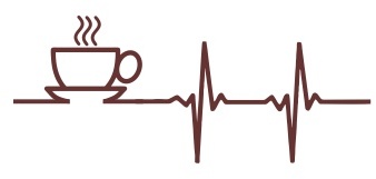 Photo of Coffee Heartbeat Mens T-Shirt - White