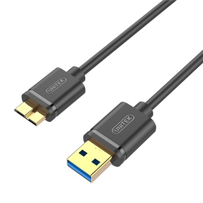 Photo of Unitek USB Type-A Male to Micro USB Type-B Male USB 3.0 Cable - 1m