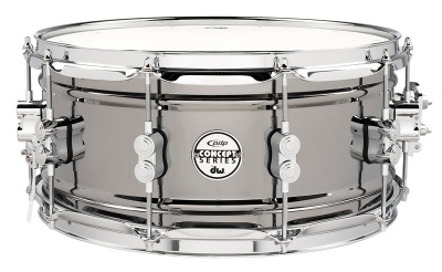 Photo of PDP PDSN6514BNCR Concept Series 6.5 x 14" Black Nickel over Steel Snare Drum with Chrome Hardware