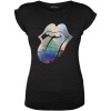 The Rolling Stones Ladies Fashion Tee: Foil Tongue with Foiled Application Photo