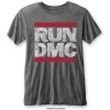Burn Out BLACK Label Run DMC Men's Fashion Tee: DMC Logo with Burn Out Finishing Photo