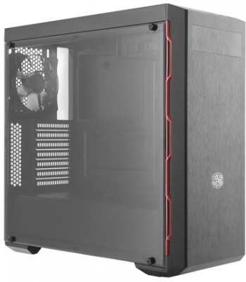 Photo of Cooler Master - MasterBox MB600L Midi-Tower Computer Case - Black/Red
