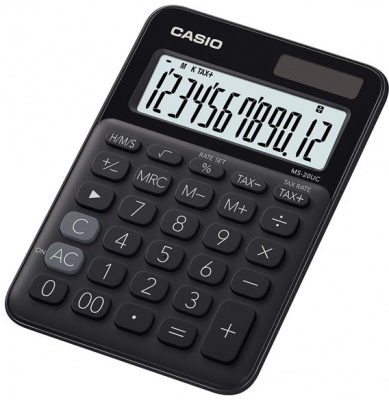 Photo of Casio MS-20UC-BK-S-EC Black 12 Digit Desktop Calculator