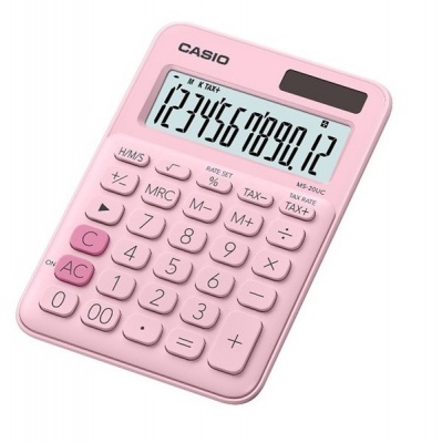 Photo of Casio MS-20UC-LB-S-EC Pink 12 Digit Desktop Calculator
