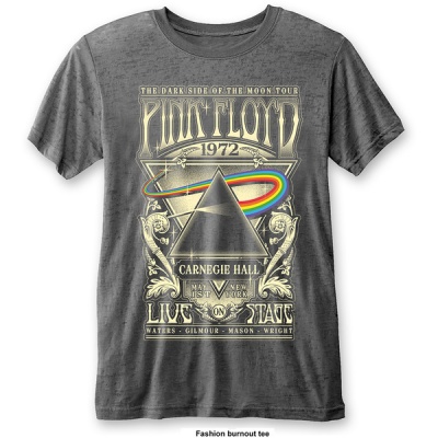 Photo of Pink Floyd Carnegie Hall Mens Burnout Charcoal T-Shirt