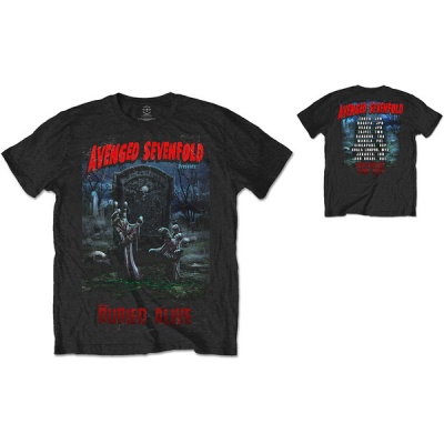 Photo of Avenged Sevenfold Buried Alive Tour 2012 Mens Black T-Shirt: