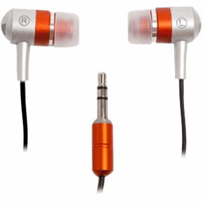 Photo of ifrogz EarPollution Metal Drumz In Ear Headphones - Silver and Orange