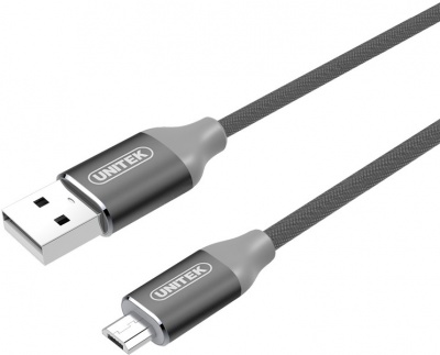 Photo of Unitek 1m USB to Micro USB Braided 2.0 Cable - Space Grey