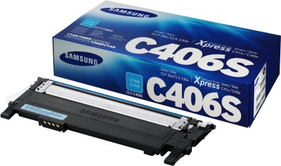 Photo of HP - Samsung CLT-C406S Cyan Toner Cartridge