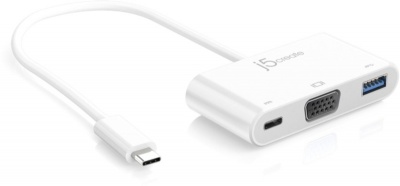 Photo of j5 create USB Type-C to VGA and USB 3.0 with Power Delivery - White