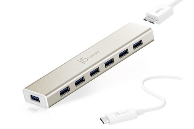 Photo of j5 create 7-Port USB Type-C USB Hub - Silver