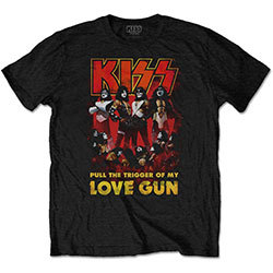 Photo of Kiss Love Gun Glow Mens Black T-Shirt