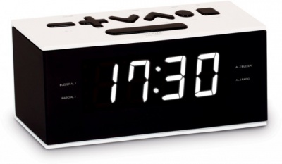 Photo of Bigben Interactive - Alarm Clock - White RR60BCN