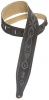 Levys MS17T02-BLK 2 1/2" Geometric Chain Design Hand-Brushed Suede Guitar Strap Photo