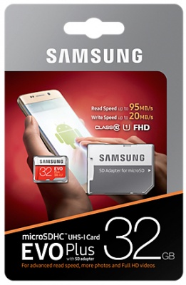 Photo of Samsung EVO Plus 32GB MicroSDXC UHS-I Class 10 SD Card with Adapter