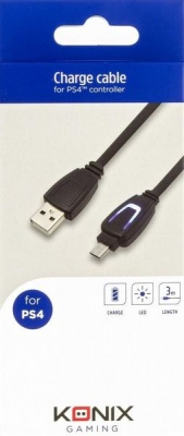 Photo of Konix - LED charge cable for PS4 controller