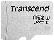 Photo of Transcend - 300S 16GB MicroSDXC UHS-I Class 10 Memory Card - Silver