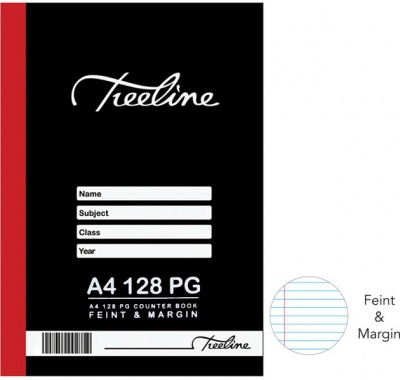 Photo of Treeline - A4 Hardcover Book - Feint & Margin - 128 Page