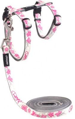 Photo of Rogz - Catz 8mm GlowCat Reflective Glow-in-the-Dark Cat Lead and H-Harness Combination