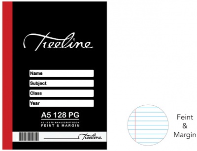 Photo of Treeline - A5 128 pg Feint & Margin Manuscript Books