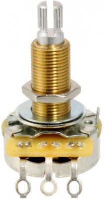 Photo of CTS 500K Split Shaft Long Threaded Audio Potentiometer
