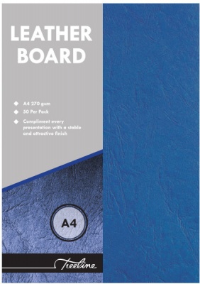 Photo of Treeline - A4 270gsm Leather Grain Board - Pack of 50