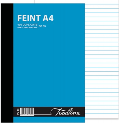 Photo of Treeline - A4 - Duplicate Feint Pen Carbon Book 100's