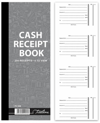 Photo of Treeline - Cash Receipt Book 4 to view in Duplicate - Numbered